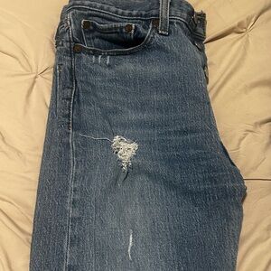 Levi's Premium Classic Blue Denim with Brown Patch